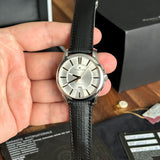 Maurice Lacroix Pontos Silver Dial Black Leather Strap Watch For Men - PT6148-SS001-131