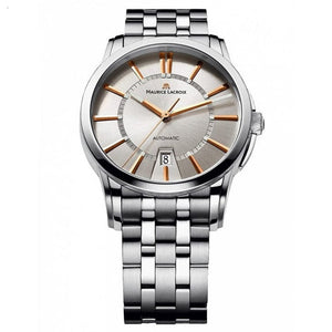 Buy Shop Maurice Lacroix Pontos Date Silver Dial Silver Steel Strap Watch For Men - PT6148-SS002-131-1 USA Online