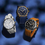 Buy Shop Maurice Lacroix Pontos Divers Limited Edition Blue Dial Blue Leather Strap Watch For Men - PT6248-BRZ0B-430-4 USA Online