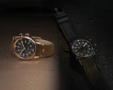 Buy Shop Maurice Lacroix Pontos S Diver Automatic Black Dial Brown Leather Strap Watch For Men - PT6248-BRZ01-330-2 USA Online