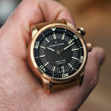 Buy Shop Maurice Lacroix Pontos S Diver Automatic Black Dial Brown Leather Strap Watch For Men - PT6248-BRZ01-330-2 USA Online