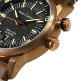 Buy Shop Maurice Lacroix Pontos S Diver Automatic Black Dial Brown Leather Strap Watch For Men - PT6248-BRZ01-330-2 USA Online