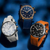 Buy Shop Maurice Lacroix Pontos S Diver Black Dial Orange Rubber Strap Watch For Men - PT6248-SS00L-330-J USA Online