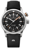 Buy Shop Maurice Lacroix Pontos S Diver Black Dial Orange Rubber Strap Watch For Men - PT6248-SS00L-330-J USA Online