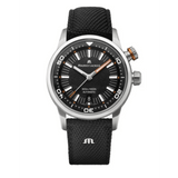 Buy Shop Maurice Lacroix Pontos S Diver Black Dial Orange Rubber Strap Watch For Men - PT6248-SS00L-330-J USA Online