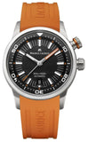 Buy Shop Maurice Lacroix Pontos S Diver Black Dial Orange Rubber Strap Watch For Men - PT6248-SS00L-330-J USA Online