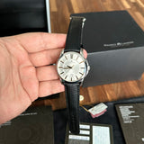 Buy Shop Maurice Lacroix Pontos Silver Dial Black Leather Strap Watch For Men - PT6148-SS001-131 USA Online