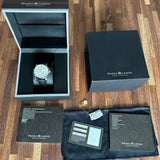 Buy Shop Maurice Lacroix Pontos Silver Dial Black Leather Strap Watch For Men - PT6148-SS001-131 USA Online