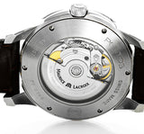 Buy Shop Maurice Lacroix Pontos Silver Dial Black Leather Strap Watch For Men - PT6148-SS001-131 USA Online