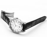 Buy Shop Maurice Lacroix Pontos Silver Dial Black Leather Strap Watch For Men - PT6148-SS001-131 USA Online