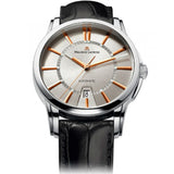 Buy Shop Maurice Lacroix Pontos Silver Dial Black Leather Strap Watch For Men - PT6148-SS001-131 USA Online