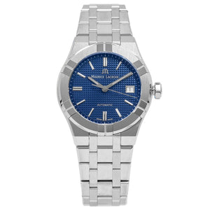 Buy Shop Maurice Lacroix Aikon Automatic Blue Dial Silver Steel Strap Watch for Women - AI1807-SS002-430-1 USA Online