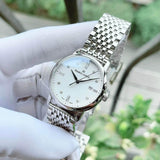 Buy Shop Maurice Lacroix Eliros Date White Dial Silver Steel Strap Watch for Women - EL1094-SS002-150-1 USA Online