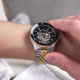 Buy Shop Maserati SFIDA Automatic Skeleton Black Dial Two Tone Steel Strap Watch For Men - R8823140010 USA Online