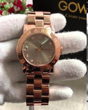 Buy Shop Marc Jacobs Amy Glitz Brown Dial Rose Gold Steel Strap Watch for Women - MBM3221 USA Online