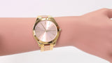 Buy Shop Michael Kors Slim Runway Pink Dial Two Tone Steel Strap Watch for Women - MK3493 USA Online