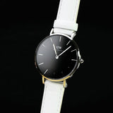 Buy Shop Daniel Wellington Classic Petite Bondi Black Dial White Leather Strap Watch For Women - DW00100284 USA Online