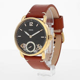 Buy Shop Fossil The Commuter Twist Black Dial Brown Leather Strap Watch for Men - ME1166 USA Online