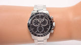 Buy Shop Tissot V8 Quartz Chronograph Black Dial Silver Steel Strap Watch For Men - T106.417.11.051.00 USA Online