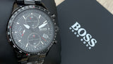 Buy Shop Hugo Boss Aero Black Dial Black Steel Strap Watch for Men - 1513771 USA Online