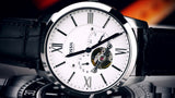 Buy Shop Fossil Townsman Automatic Chronograph White Dial Blue Leather Strap Watch for Men - ME3167 USA Online