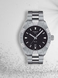 Buy Shop Tissot PR 100 Sport Quartz Black Dial Silver Steel Strap Watch For Men - T101.610.11.051.00 USA Online