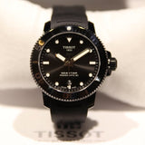 Tissot Seastar 1000 Powermatic 80 Black Dial Black Rubber Strap Watch For Men - T120.407.37.051.00