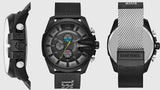 Buy Shop Diesel Mega Chief Chronograph Black Dial Black Mesh Bracelet Watch For Men - DZ4514 USA Online