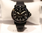 Buy Shop Tissot Seastar 1000 Powermatic 80 Black Dial Black Rubber Strap Watch For Men - T120.407.37.051.00 USA Online