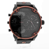 Diesel Mr Daddy 2.0 Chronograph Black Dial Black Steel Strap Watch For Men - DZ7400