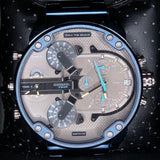 Buy Shop Diesel Daddy 2.0 Chronograph Grey Dial Blue Steel Strap Watch For Men - DZ7414 USA Online