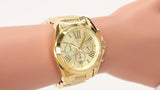 Buy Shop Michael Kors Bradshaw Gold Dial Gold Steel Strap Watch for Women - MK5605 USA Online