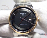 Buy Shop Tissot Luxury Powermatic 80 Black Dial Silver Steel Strap Watch For Men - T086.407.22.051.00 USA Online