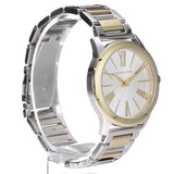 Buy Shop Michael Kors Hartman Quartz White Dial Two Tone Steel Strap Watch For Women - MK3521 USA Online