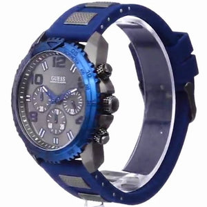 Buy Shop Guess Velocity Blue Dial Blue Rubber Strap Watch for Men - W0599G2 USA Online