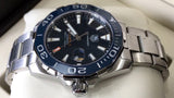 Buy Shop Tag Heuer Aquaracer Calibre 5 Blue Dial Silver Steel Strap Watch for Men - WAY211C.BA0928 USA Online
