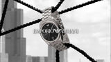 Buy Shop Emporio Armani Classic Analog Black Dial Silver Steel Strap Watch For Men - AR0369 USA Online