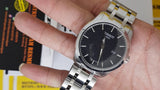 Buy Shop Tissot T Trend Couturier Chronograph Black Dial Silver Steel Strap Watch For Men - T035.410.11.051.00 USA Online