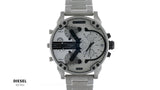 Buy Shop Diesel Mr. Daddy Chronograph Silver Dial Silver Steel Strap Watch For Men - DZ7421 USA Online