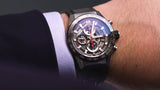 Buy Shop Tag Heuer Carrera Chronograph Steel & Ceramic Black Dial Black Rubber Strap Watch for Men - CBG2090.FT6145 USA Online