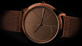 Buy Shop Calvin Klein Minimal Quartz Pink Gold Dial Pink Gold Mesh Bracelet Watch for Men - K3M11TFK USA Online