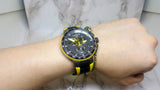 Buy Shop Tissot T Bike Cycling Tour de France Black Dial Two Tone Rubber Strap Watch For Men - T111.417.37.441.00 USA Online