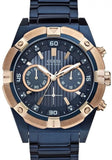 Buy Shop Guess Jolt Analog Blue Dial Blue Steel Strap Watch for Men - W0377G4 USA Online
