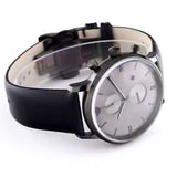 Buy Shop Emporio Armani Classic Grey Dial Grey Leather Strap Watch For Men - AR0388 USA Online