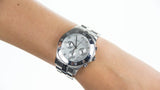 Marc Jacobs Blade White Dial SIlver Steel Strap Watch for Women - MBM3100