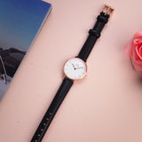 Buy Shop Daniel Wellington Classic Petite Sheffield White Dial Black Leather Strap Watch For Women - DW00100230 USA Online