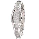 Bulova Crystal Collection Silver Dial Silver Steel Strap Watch for Women - 96L235