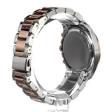 Buy Shop Michael Kors Blair Chronograph Black Dial Two Tone Steel Strap Watch For Women - MK6093 USA Online