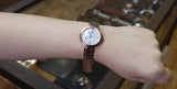 Tissot T Lady Flamingo Mother of Pearl Dial Rose Gold Steel Strap Watch For Women - T094.210.33.111.01