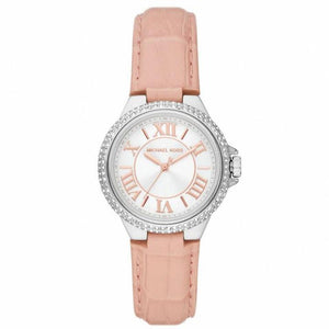 Buy Shop Michael Kors Camille Three-Hand Crystals White Dial Pink Leather Strap Watch for Women - MK2963 USA Online